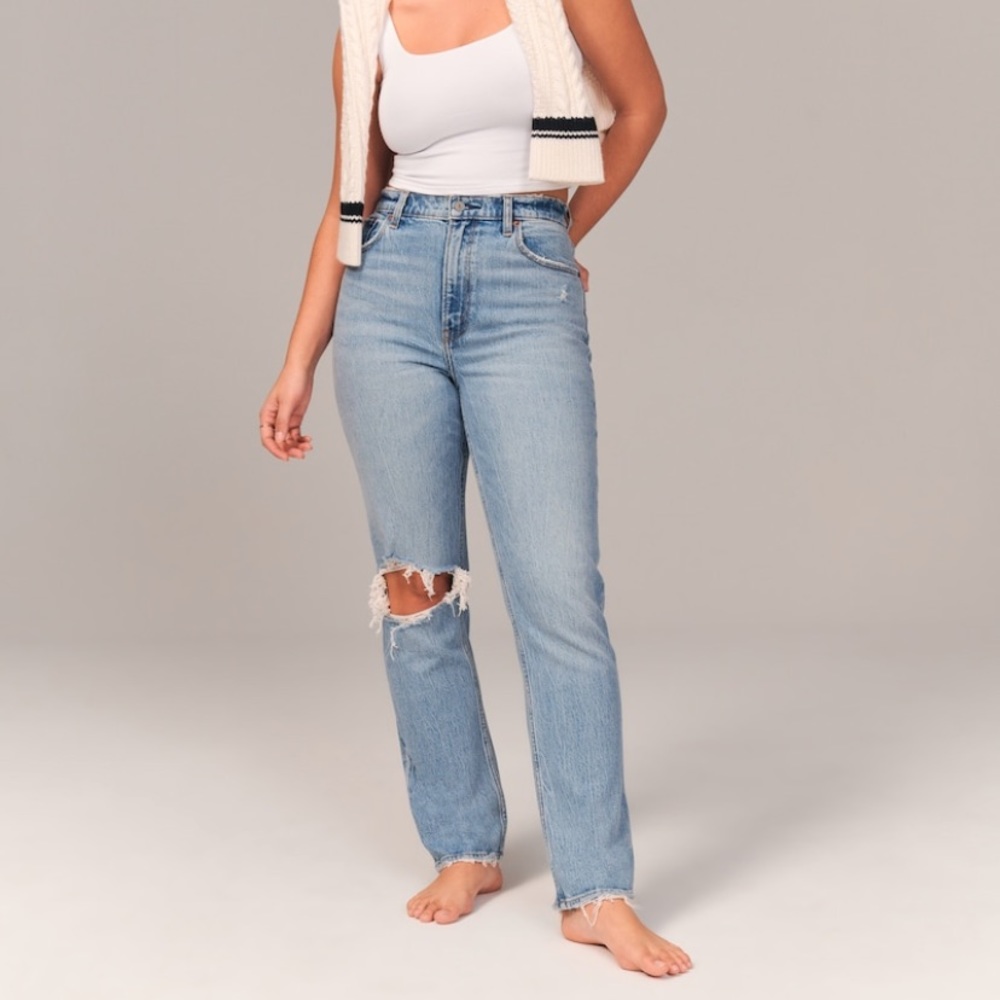 Curve Love Ultra High Rise 90s Straight Jean, Regular
